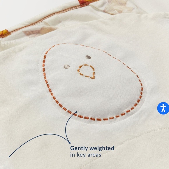 nested bean zen swaddle premier friendly fox - Picture 2 of 6